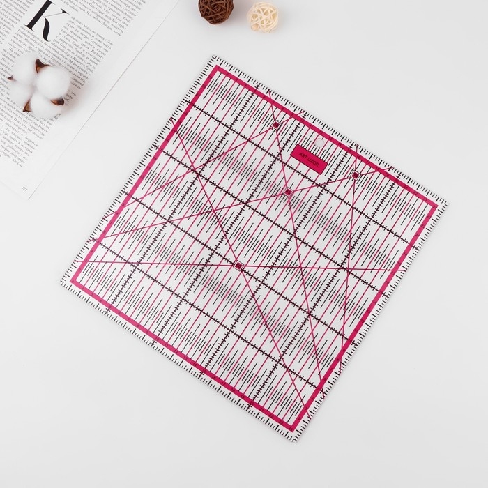 Набор линеек для квилтинга и пэчворка 30×30/25×25/15×15/10×10 см, толщина 3 мм Набор линеек для квилтинга и пэчворка 30×30/25×25/15×15/10×10 см, толщина 3 мм