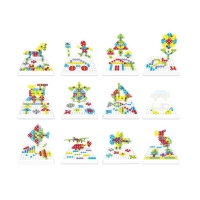 Конструктор Болтовая мозаика &laquo;Объёмные фигуры&raquo;, с отвёрткой и основанием, 189 деталей