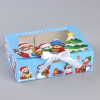 Коробка новогодняя складная &laquo;Новогодняя история&raquo; 16.5 х 12.5 х 5 см, Новый год