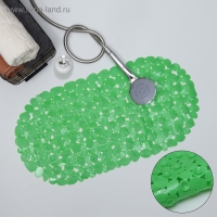 Коврик противоскользящий в ванну на присосках Доляна «Крупная галька», 33×63 см, цвет МИКС Коврик противоскользящий в ванну на присосках Доляна «Крупная галька», 33×63 см, цвет МИКС