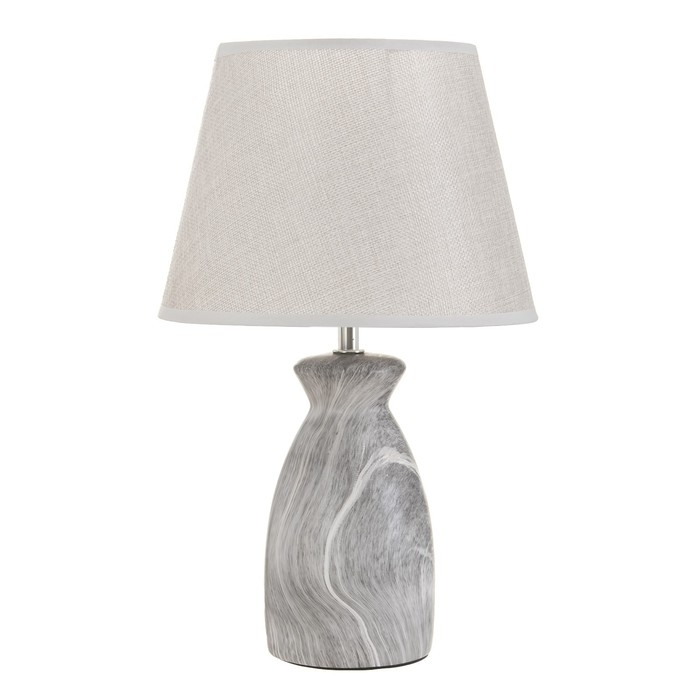 Настольная лампа "Лаена" E14 40Вт серый 22,5х22,5х37 см RISALUX