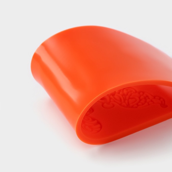 Коврик для айсинга Доляна &laquo;Бабочки&raquo;, силикон, 19&times;6 см, цвет оранжевый