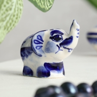 Сувенир &laquo;Слон&raquo;, малый, гжель