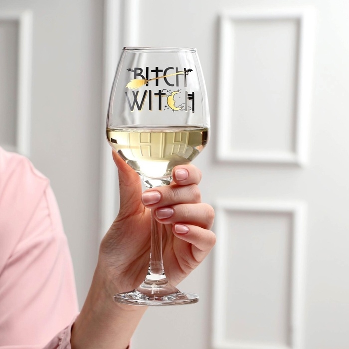 Бокал для вина "Bitch Witch", 350 мл