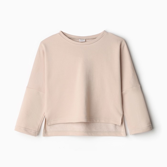 Свитшот детский MINAKU, цвет бежевый, рост 134 см