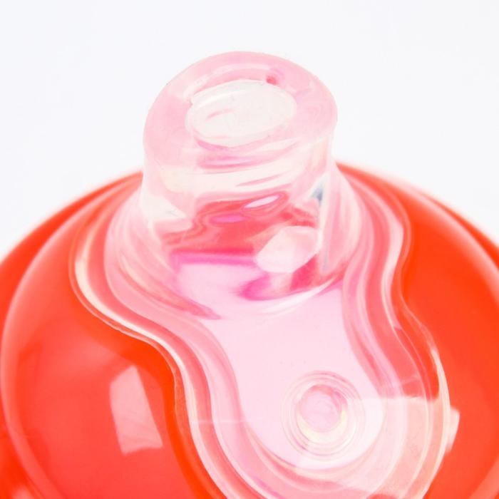 Поильник - непроливайка детский с мягким носиком &laquo;Зайка Полли&raquo;, 250 мл., с ручками, цвет розовый