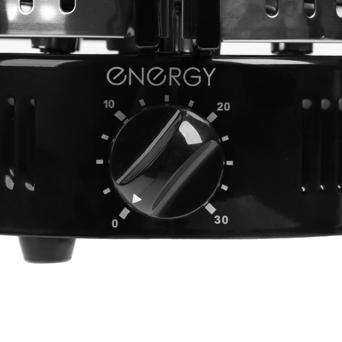 Электрошашлычница ENERGY НЕВА-3, 1000 Вт, 5 шампуров, серебристо-чёрная