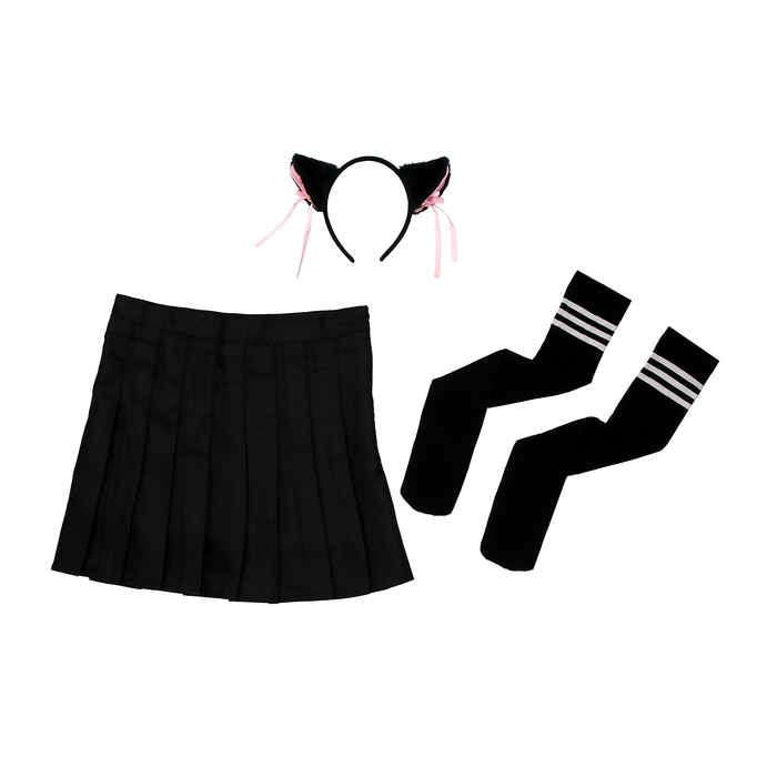 Карнавальный набор &laquo;Неко тян&raquo;, р. 42-44, цвет чёрный