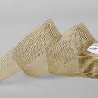 Лента декоративная &laquo;Сетка&raquo;, 25 мм &times; 9,1 &plusmn; 0,5 м, цвет золотой