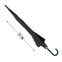 Зонт трость полуавтомат &laquo;Горы, реки - Урал навеки&raquo;, цвет черный, 8 спиц, R = 45 см