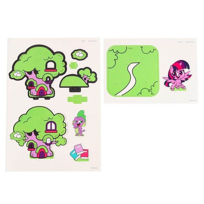 3D конструктор из пенокартона &laquo;Домик Искорки&raquo;, 2 листа, My Little Pony