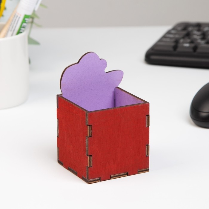 Карандашница Карандашница "Мечтай, побеждай!" ракета, 6х6х10 см