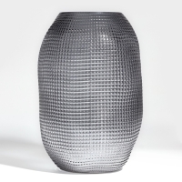 Ваза для цветов &laquo;Крокус&raquo; из прозрачного черного стекла 30 х 20 х 20 см