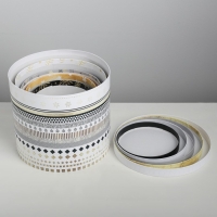 Набор подарочных коробок 5 в 1 &laquo;Изморозь&raquo;, 13 х 14‒19.5 х 22 см 3580137, Новый год