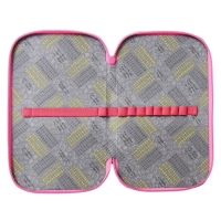 Пенал 2 секции, 125 х 205 х 40 мм, Calligrata 30П26/2 "Аниме подружки", ламинированный картон