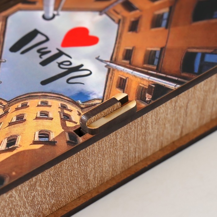 Шкатулка "Двор" 17х8,5х3,5 см