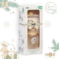 Подарочный набор новогодний &laquo;Little Princess&raquo;: бутылочка для кормления 150 мл. + пустышка силикон ортодонтическая, Mum&Baby