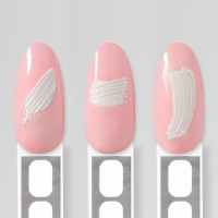 Наклейки для ногтей &laquo;Мазки&raquo;, объёмные, цвет белый