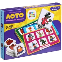 Лото «С любимыми героями», 1-4 игрока, 3+ Лото «С любимыми героями», 1-4 игрока, 3+