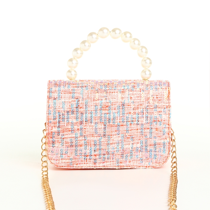 Сумка детская для девочки на клапане &laquo;Выбражулька&raquo;, цвет оранжевый