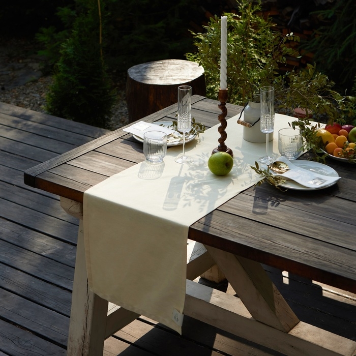 Дорожка на стол Этель Home 40х146 см, цв. молочный, 100% хл, саржа 250 г/м2