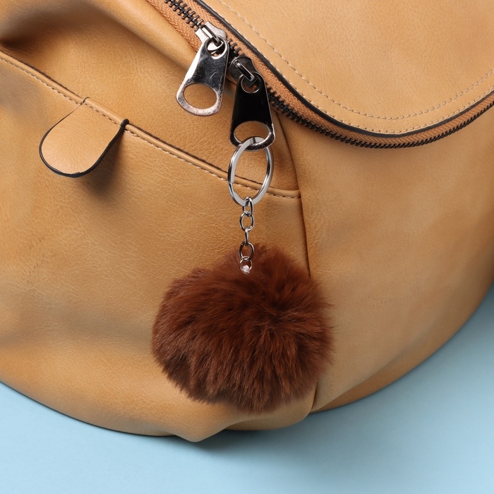 Пушистик на кольце Пушистик на кольце "Медвежонок. В спячку вместе?" d=8 см 13,1х15 см