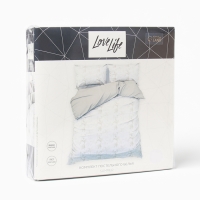 Постельное бельё LoveLife 2сп Summer 175х215см,200х240см,50х70см-2шт, жатка, 100% п/э, 100гр/м2