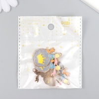 Декор для творчества металл, эмаль "Мальчик и лис" 2,5х3,7 см