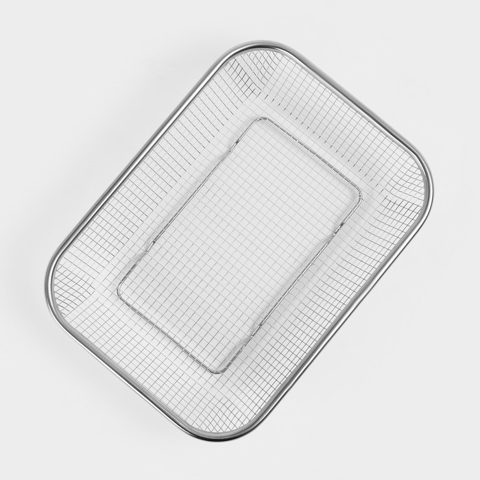 Сито - корзинка Доляна, 201 сталь, 30×22 см Сито - корзинка Доляна, 201 сталь, 30×22 см