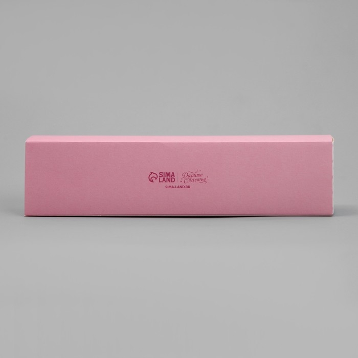 Коробка для конфет, кондитерская упаковка, 5 ячеек, &laquo;Горошек&raquo;, 5 х 21 х 3.3 см