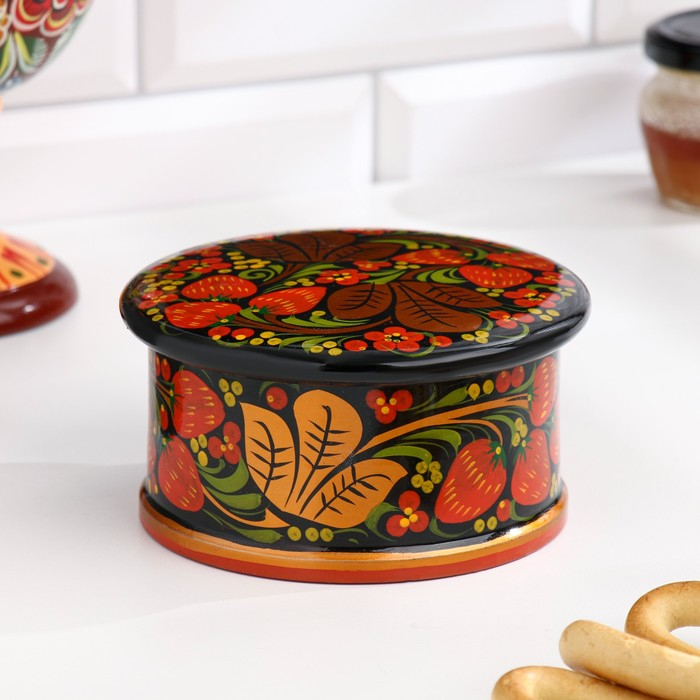 Коробка &laquo;Ягодка&raquo;, большая, 14&times;7 см, хохлома