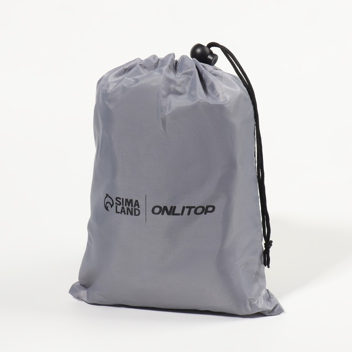 Подушка надувная, 50 &times; 35 &times; 30 см, в чехле, цвет серый