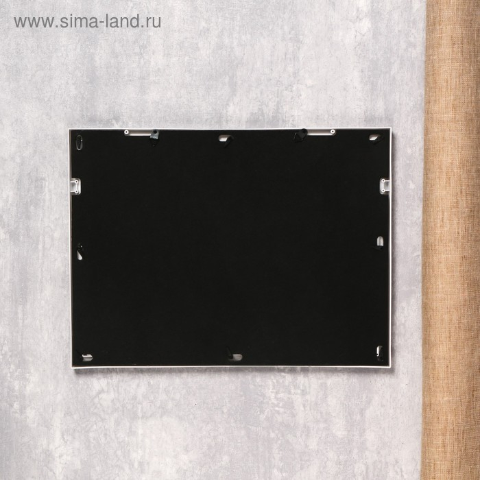 Фоторамка на 13 фото 4х4, 7,5х11,5 см с штемп.подушкой Фоторамка на 13 фото 4х4, 7,5х11,5 см с штемп.подушкой "Наш ангел" белая 30х40х2,5 см