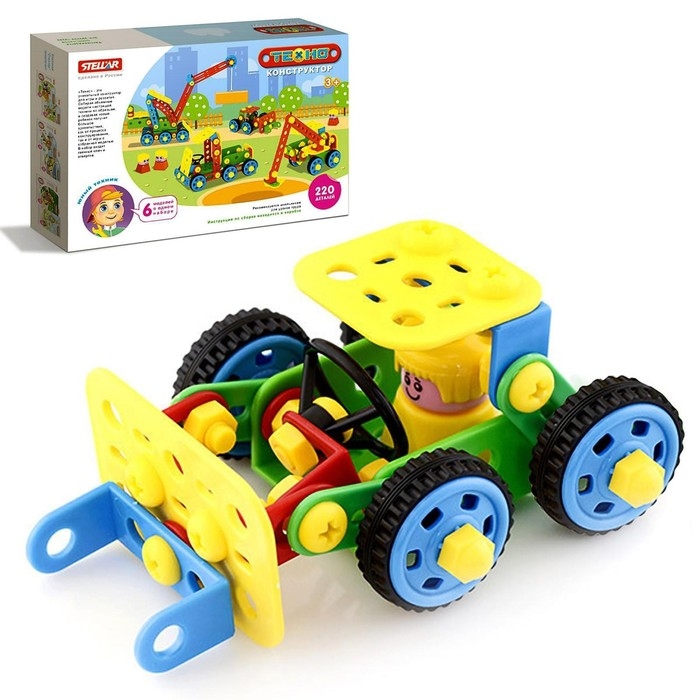 Конструктор &laquo;Техно. Стройка&raquo;, 220 деталей