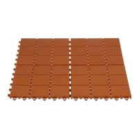 Модульное покрытие, 30 &times; 30 см, пластик, терракотовое, 1 шт.