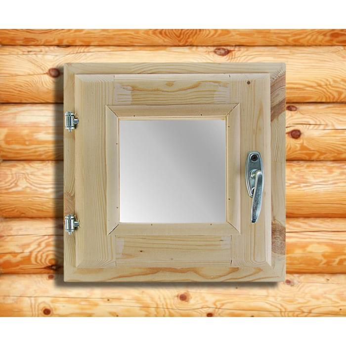 Окно, 30&times;30см, двойное стекло ХВОЯ