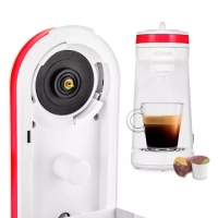 Кофеварка Kitfort KT-7122-1, капсульная, 800 Вт, 0.36 л, бело-розовая