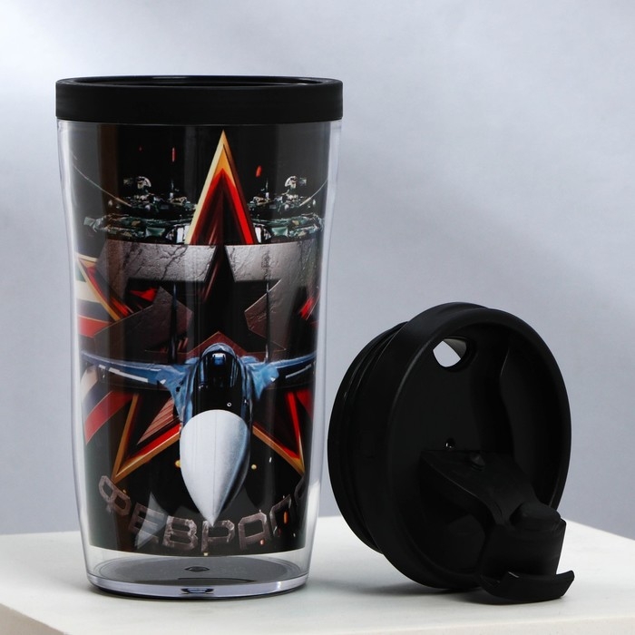 Термостакан со вставкой «23 февраля» 250 мл Термостакан со вставкой «23 февраля» 250 мл