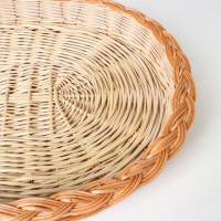 Хлебница с крышкой из прута овальная, 30х40хН18 см, ива Хлебница с крышкой из прута овальная, 30х40хН18 см, ива