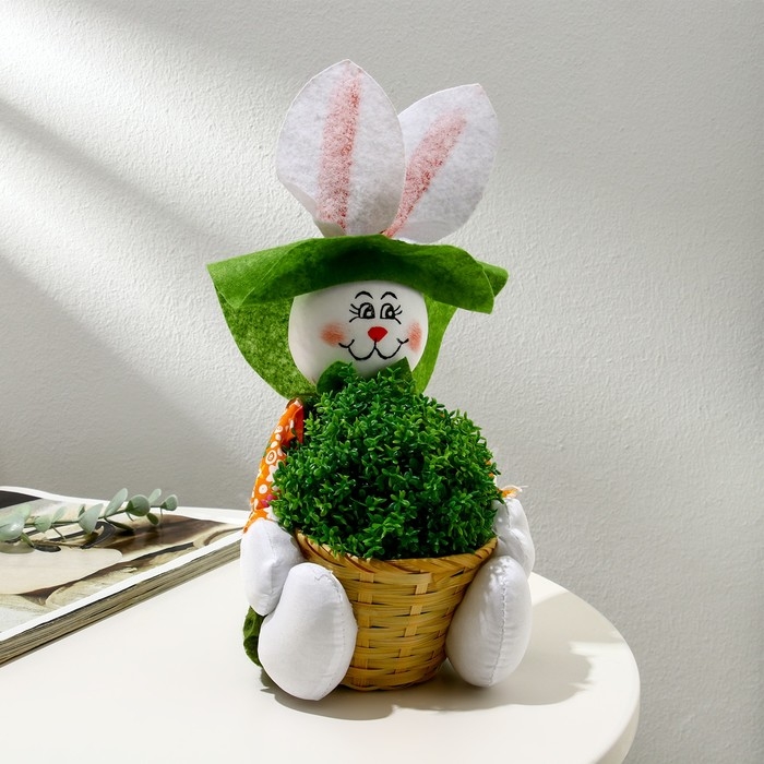 Подставка для цветов, на 1 горшок, d = 8 см, h = 9 см, МИКС, &laquo;Заяц&raquo;, Greengo