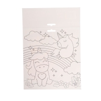 Аппликация стикерами форменная &laquo;Единорог&raquo;, набор для творчества, стикерная мозаика