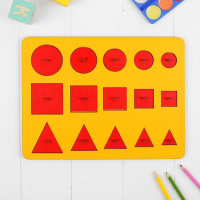 Рамки-вкладыши М.Монтессори &laquo;Больше-меньше&raquo;, МИКС