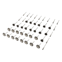 Набор щеток металлических для гравера ТУНДРА, хвостовик 3 мм, 45 шт.