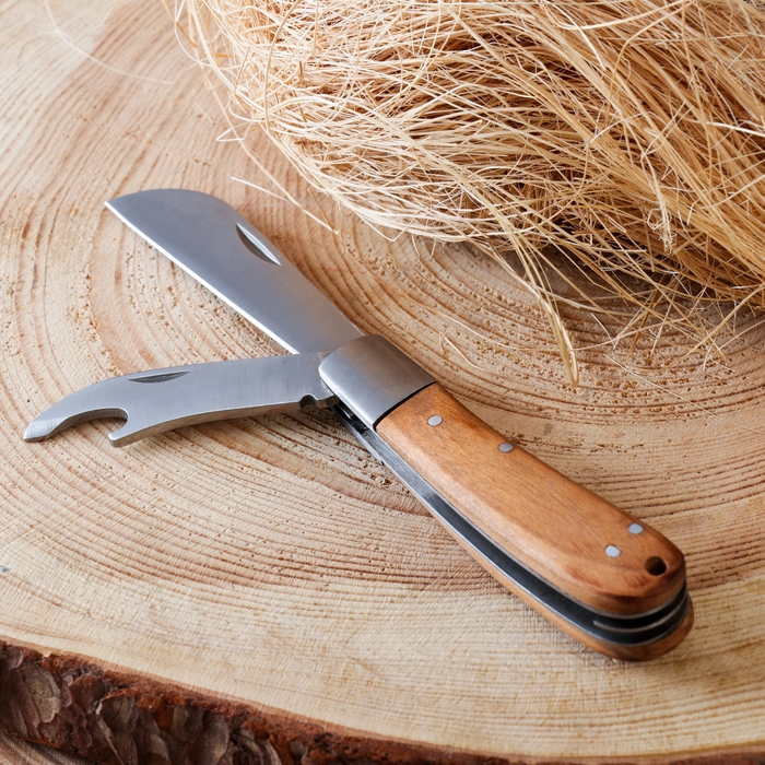 Нож складной 2в1 Нож складной 2в1 "Тернит" 16,8см, клинок 75мм/2,5мм, с открывашкой