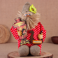 Оберег-домовой "Эксклюзив, с самоваром и подковой", микс