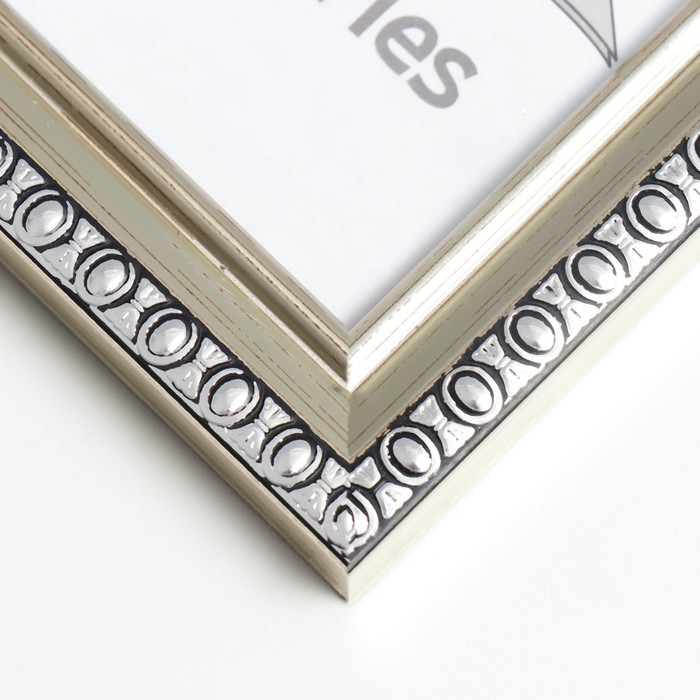 Фоторамка пластик 10х15 см Interior Office 990 серебро (50/2000)