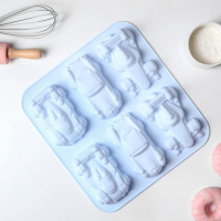 Форма для выпечки Доляна «Гонки», силикон, 29,5×27 см, 6 ячеек (11,5×6,5 см), цвет МИКС Форма для выпечки Доляна «Гонки», силикон, 29,5×27 см, 6 ячеек (11,5×6,5 см), цвет МИКС