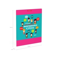 Тетрадь для записи иностранных слов, 48 листов в клетку, ErichKrause Hello, три столбца: слово, транскрипция, перевод, МИКС