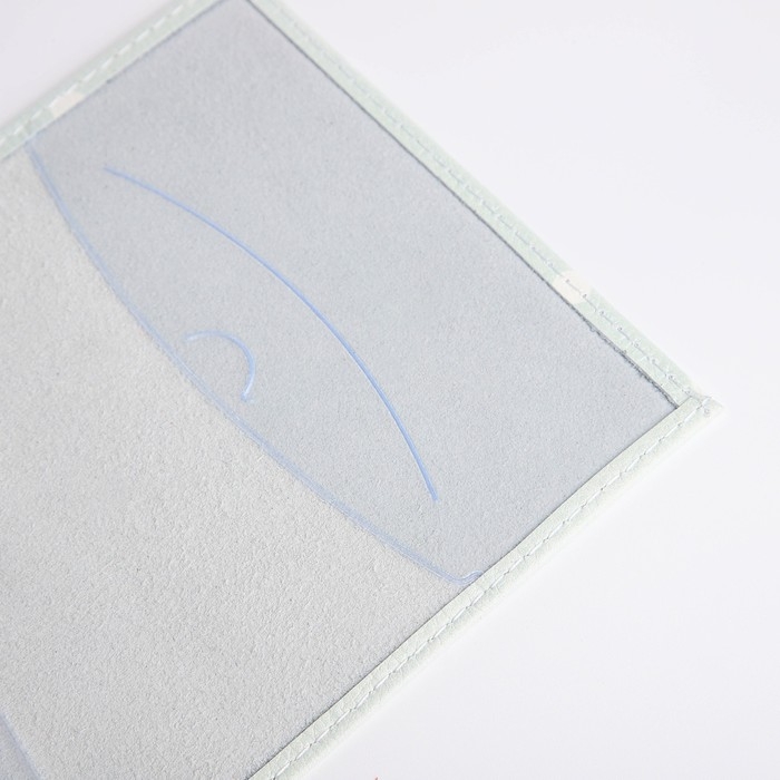 Обложка для паспорта, цвет мятный Обложка для паспорта, цвет мятный