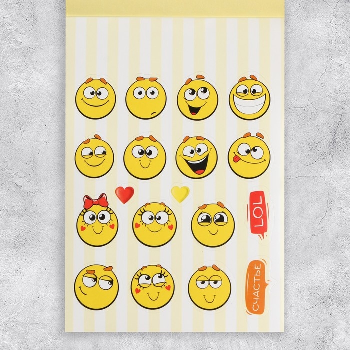 Наклейки детские, альбом 8 листов, &laquo;Милые зверушки&raquo;, 11 х 16 см